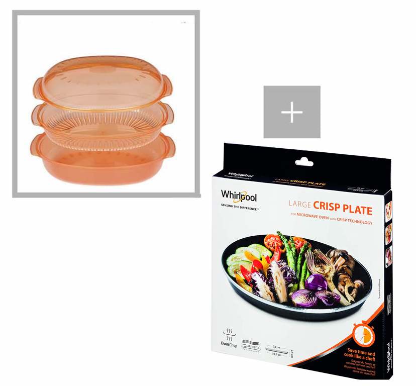 Piatto Crisp + Vaporiera ovale Kit Wpro