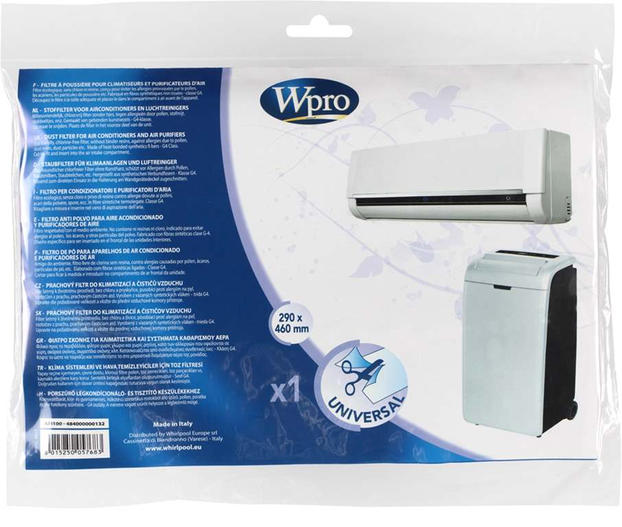 Filtro aria universale condizionatori