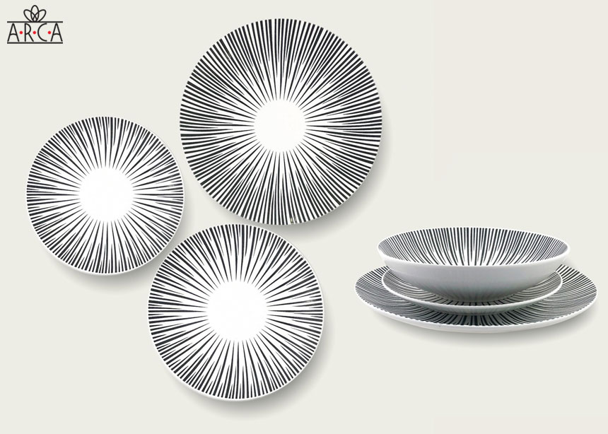 piatti 18 pz WHITE STAR