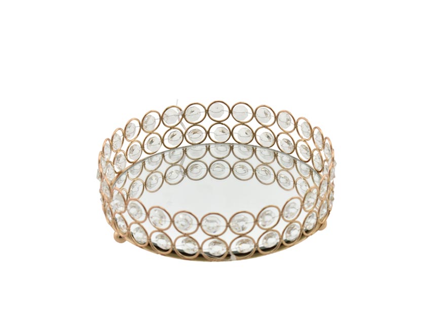 Vassoio tondo small oro