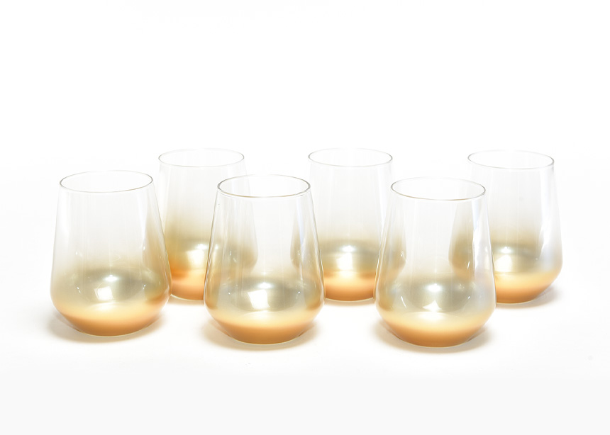 Set 6 bicchieri vetro iconic