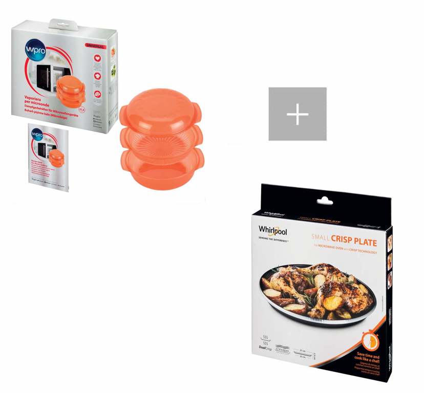 kit vaporiera + piatto crisp